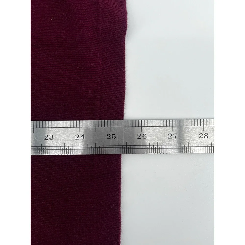 Polo Ralph Lauren Sweater Maroon Red Pony Zip Estate Rib Cotton Men's Size Large